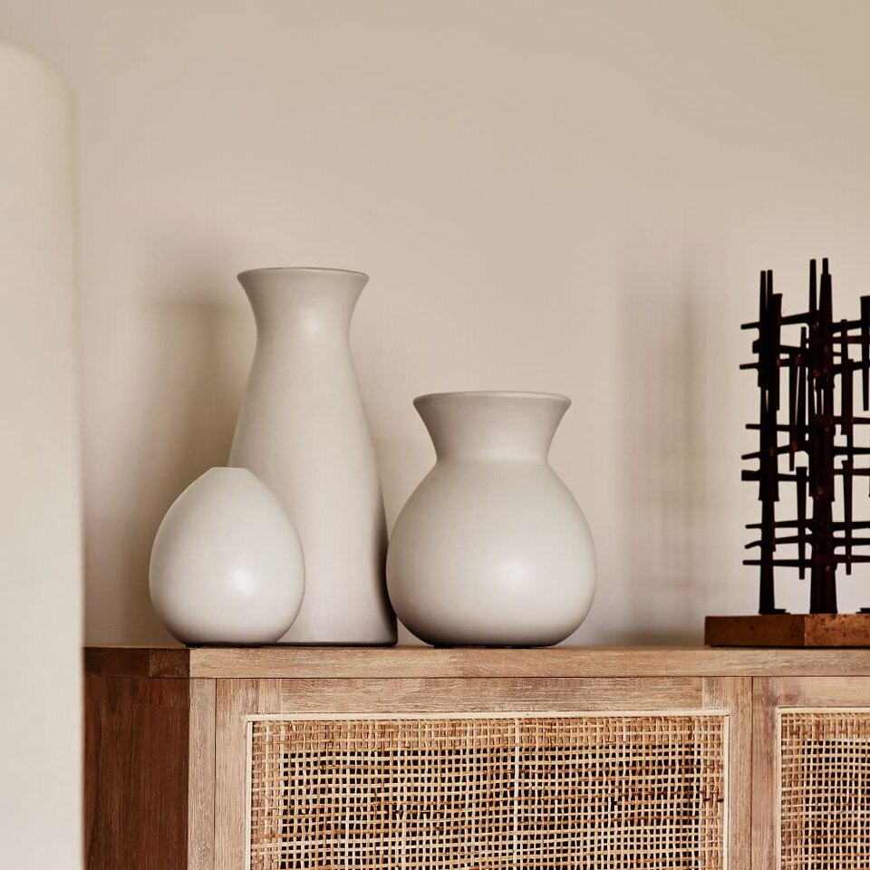 Pure White Ceramic Vases West Elm UK